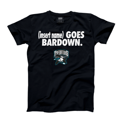 Saanich Predators Goes Bardown T-shirt